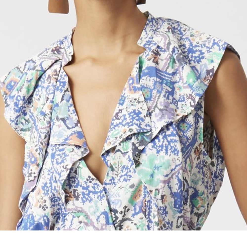ISABEL MARANT  RISHANE FLORAL TOP Sz 4
